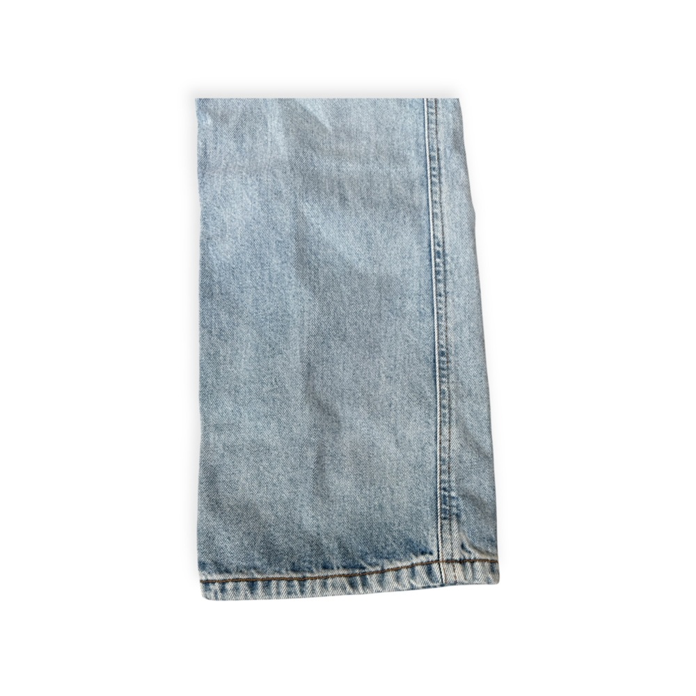 Topshop Light Wash Straight Leg Jeans with Drawstring - Picture 6 of 10